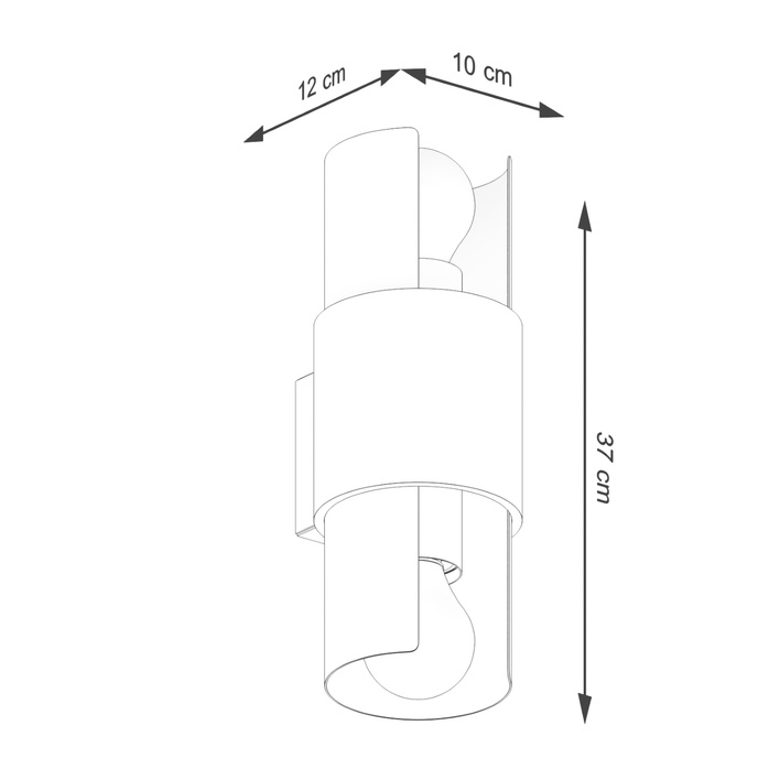 Wandlamp FLASH 2 wit