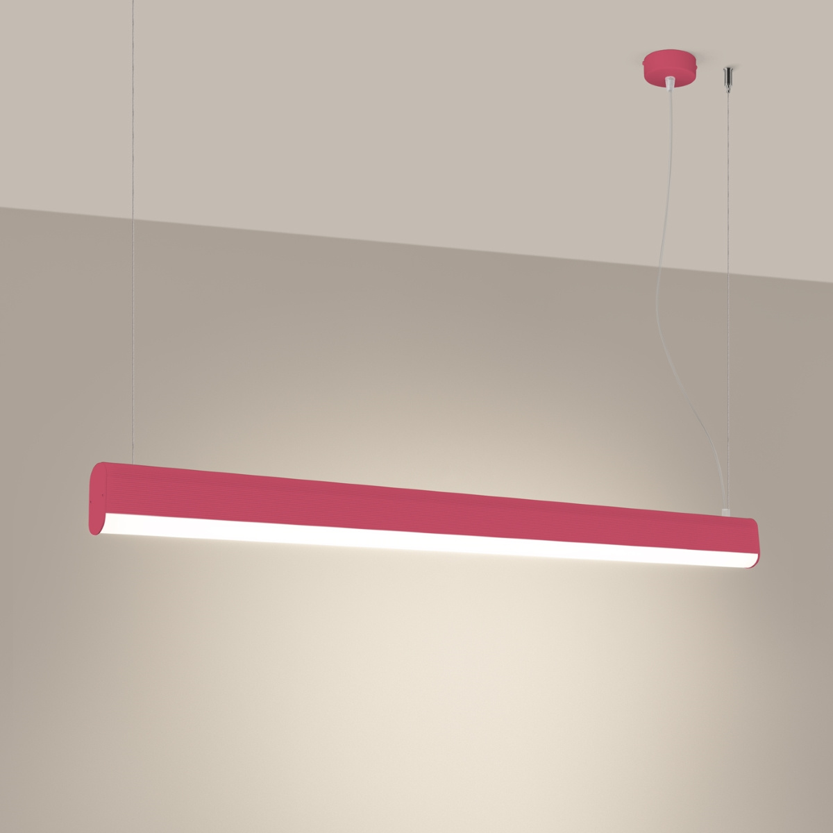 Hanglamp FARGE roze LED 3000K