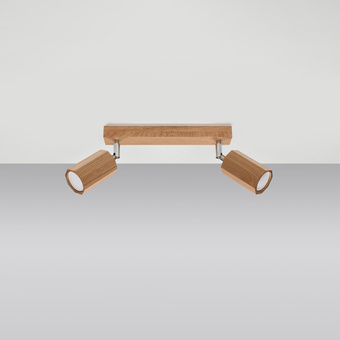 Plafondlamp ZEKE 2 eik