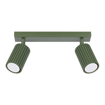 Plafondlamp KARBON 2 olijfgroen