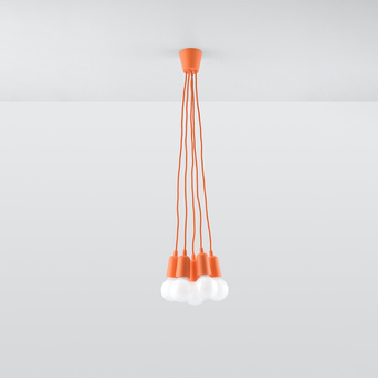 Hanglamp DIEGO 5 oranje