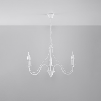 Kroonluchter MINERWA 3 wit