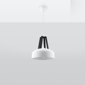 Hanglamp CASCO wit/zwart
