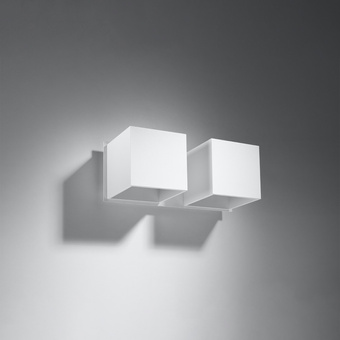 Wandlamp QUAD 2 wit