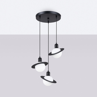 Hanglamp HYPERION 3P zwart