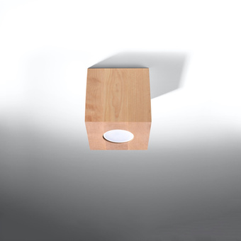 Plafondlamp QUAD naturel hout