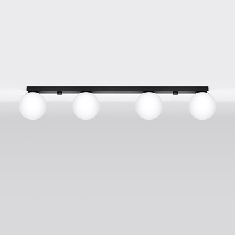 Plafondlamp YOLI 4 zwart