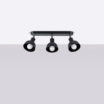 Plafondlamp ELBA 3 zwart