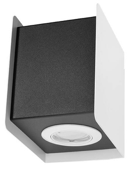 Wandlamp STEREO 1 zwart/wit