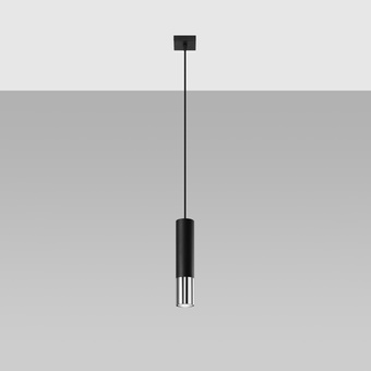 Hanglamp LOOPEZ 1 zwart/chroom