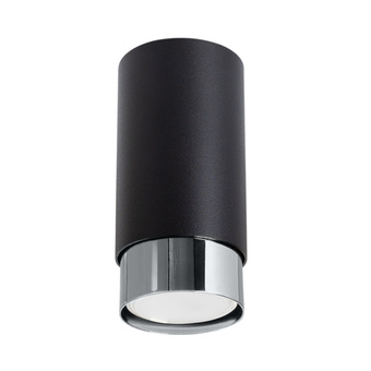Plafondlamp NERO 12,5 zwart/chroom