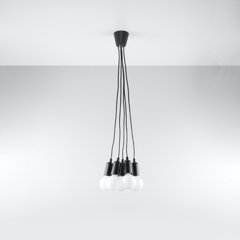 Hanglamp DIEGO 5 zwart