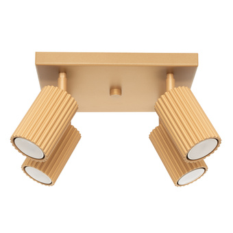 Plafondlamp KARBON 4 goud