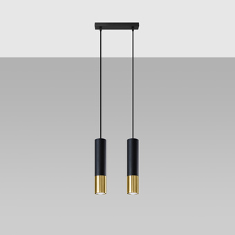 Hanglamp LOOPEZ 2 zwart/goud