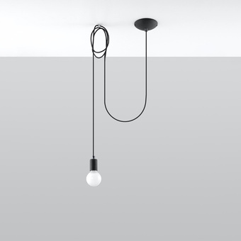Hanglamp EDISON 1 zwart