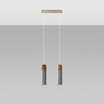 Hanglamp ZANE 2 grijs