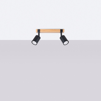 Plafondlamp FAGER 2 zwart