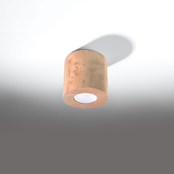 Plafondlamp ORBIS naturel hout