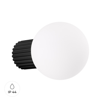 Wandlamp HALO zwart IP44