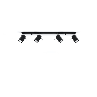 Plafondlamp MERIDA 4L zwart