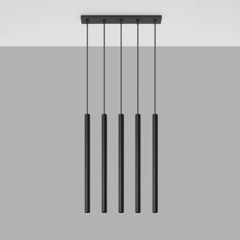 Hanglamp PASTELO 5 zwart