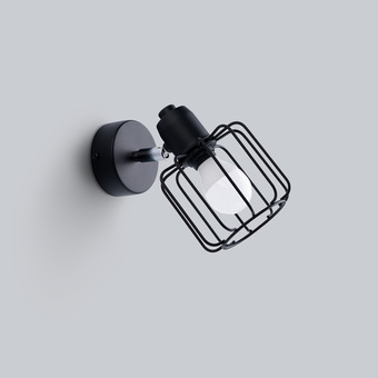 Wandlamp BELUCI 1 zwart