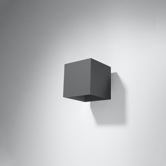 Wandlamp QUAD 1 antraciet