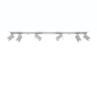 Plafondlamp RING 6L grijs
