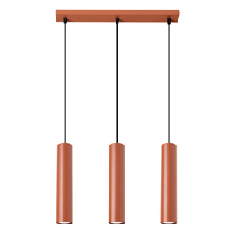 Hanglamp LAGOS 3L rood oker