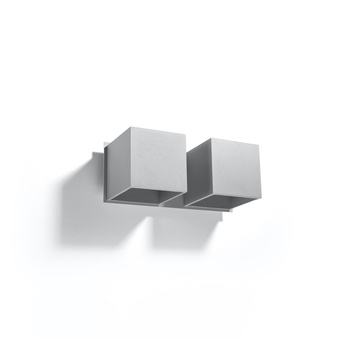 Wandlamp QUAD 2 grijs